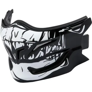 Scorpion Skull Maske Kinnschutz One Size Schwarz/Weiß