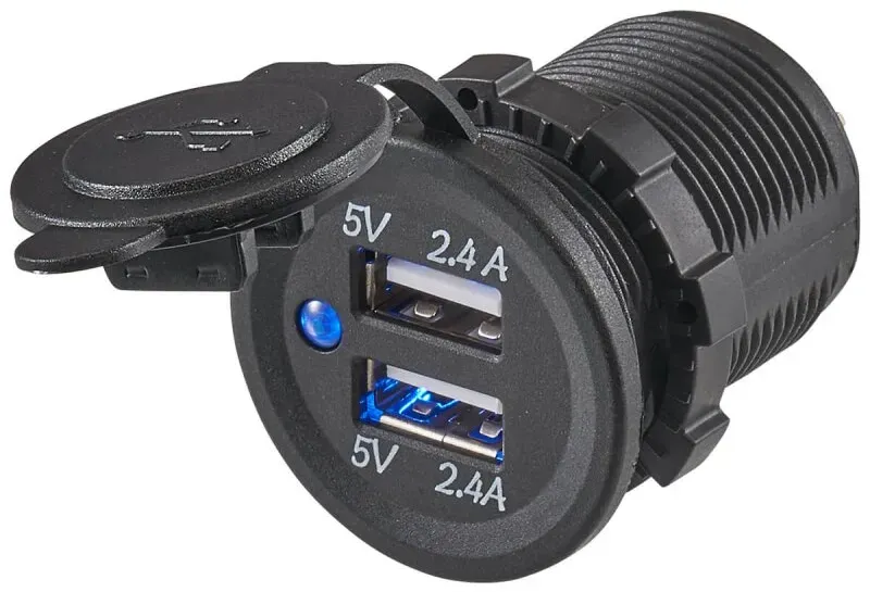 Dual USB-Einbaubuchse 5V 24A