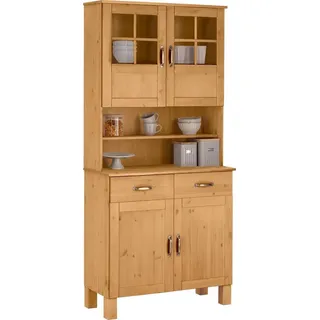 Home Affaire Küchenbuffet »Alby«, Breite 85 cm, 2 Glastüren beige