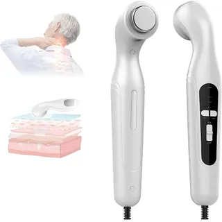 Ultraschall-Massagegerät für Zuhause, 3MHz 3-Stufen Tiefenmassage mit 42°C Wärme, IPX7 wasserdichter Kopf, Timer, für Nacken, Rücken, Gelenke & Muskelentspannung