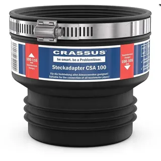 Crassus Steckadapter CSA 100 Schlauchadapter 100-105/100-116mm, 0,5 bar