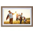 Rollei Digitaler-Bilderrahmen Smart Frame Wifi 212, mit WLAN, 21,5 Zoll Touchscreen, 32 GB interner Speicher, holzfarben