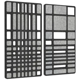 platino24 „MANHATTAN“ 2er-Set Akustik-Objekt/Wandpaneele für optimale Raumakustik/INNOVATIVES DESIGN / 100 x 100cm