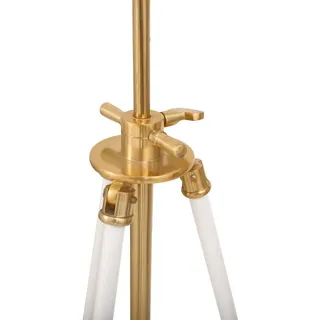 Qiyano Stehlampe Metall Studiolampe Wohnzimmer Lampe Industrial Retro Weiß für Wohnzimmer