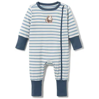 Tchibo - Baby-Pyjama - Blau/Gestreift - Baby - Gr.: 74/80 - blau - 74/80