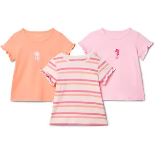 Tchibo - 3 Kinder-T-Shirts - Baby - Gr. 74/80 - weiß