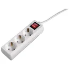 Hama 3-fach Verteiler mit Schalter Steckdosenleiste mit Schuko-Stecker - 1.4m Ka...