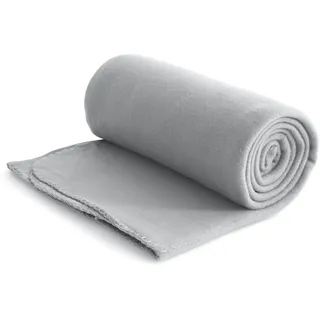 Wometo Eco Fleecedecke aus 100% recyceltem Material + OekoTex und GRS zertifiziert 130x160 ca. 400 g schwer mit Anti-Pilling und Kettelrand