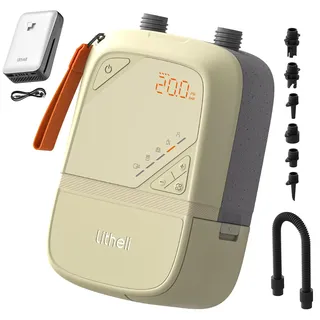 Litheli Elektrisch SUP Pumpe, 20PSI, mit 12500mAh Akku, Wiederaufladbar, Intelligente Inflation/Deflation, Automatische Abschaltung, Stand Up Paddle Pumpe Kompressor für SUP