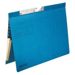 Leitz Pendelhefter, 2011-00-35, A4, blau, kfm. Heftung, 320 g/m2, Karton, Tasche, 50 Stück
