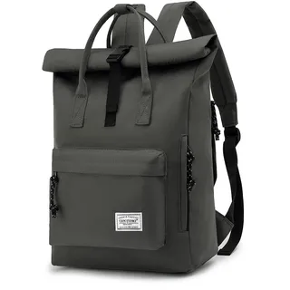 TANTOMI Laptop Rucksack, Rucksack Laptop Tasche 15,6 Zoll, Rucksack Damen und Herren weit öffenbar, Rolltop Rucksack wasserdicht, Backpack Daypack für Schule, Fahrradfahren, Freizeit und Reise.