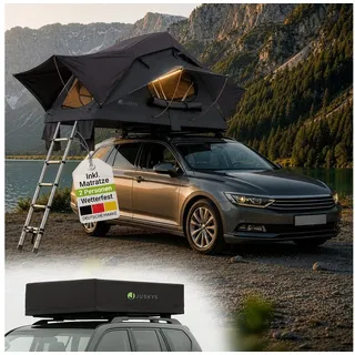 Juskys Autodachzelt Lago 120 x 210 cm Schwarz