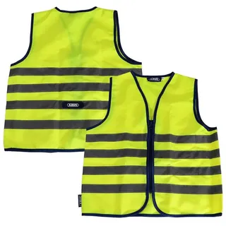 ABUS Kinder-Warnweste Lumino Reflex Vest Kids - Sicherheitsweste für bessere Sichtbarkeit bei Tag und Nacht - mit Reißverschluss - Größe S