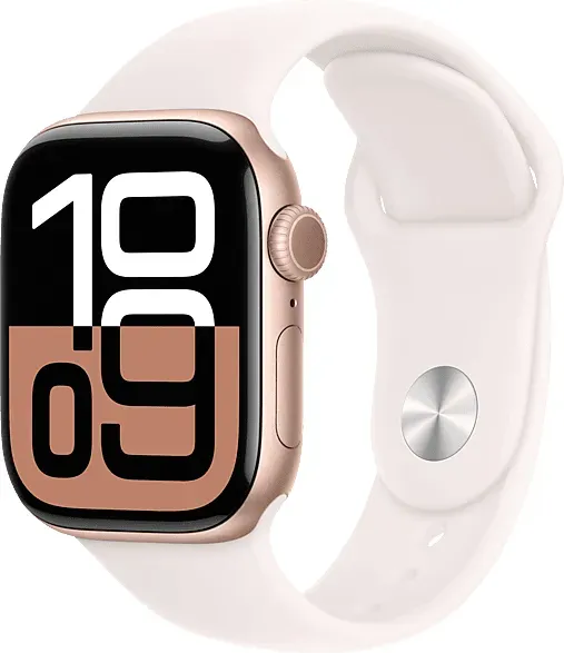 APPLE Watch Series 10 GPS 42 mm Smartwatch Aluminium Fluorelastameter, 130 - 180 mm, Roségold