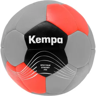 Kempa Spectrum Synergy Pro, Erwachsene Handballball, gris Froid/Rouge Chaud, 3 -