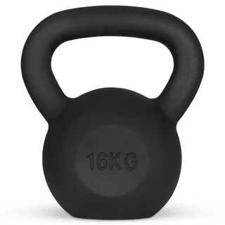 Athlyt Kugelhantel aus Gusseisen, 16 kg, Schwarz