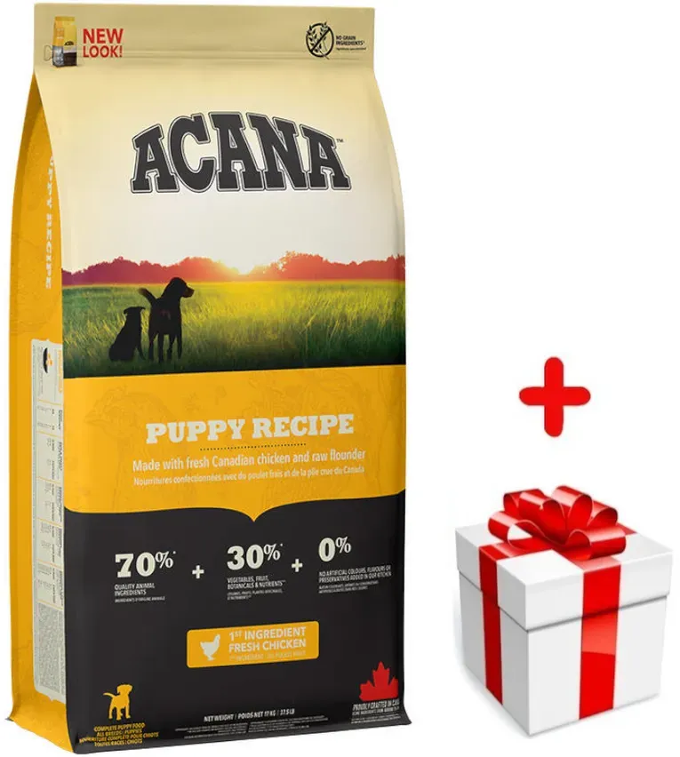 ACANA HERITAGE Puppy Junior 17kg + Überraschung für den Hund