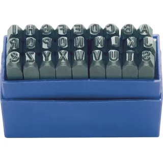 Kukko Schlagbuchstabensatz 329 27-tlg.Großbuchstaben A-Z Schrift-H.3mm in Ku.-Box