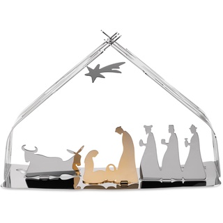 Alessi Bark Crib Krippe,Edelstahl 18/10, goldenem Stahl