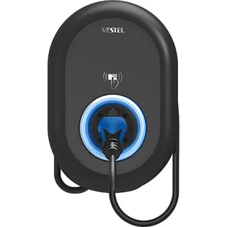 Vestel EVC04-AC11A-T2P7 HOME PLUS 7 m Wallbox Ladestation für Elektrofahrzeuge, 11 kW, Kabellänge: