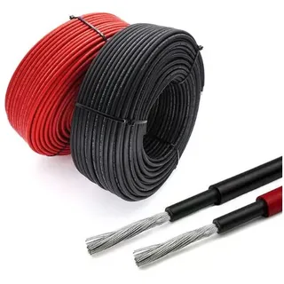 Solarkabel H1Z2Z2 -K Kabel für Solaranlagen Schwarz-6mm2-50m