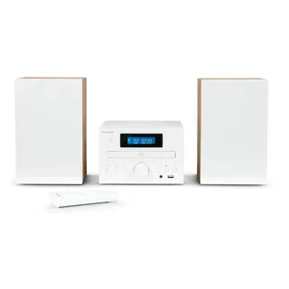 Thomson MIC121BT Micro Anlage, Bluetooth, FM-Radio, CD, MP3, USB, Weiß