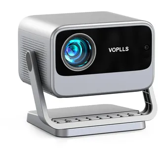 voplls Smart Beamer【Netflix Official & Dolby Audio】 VOPLLS Autofokus/Trapezkorrektur 28000 Lumen Beamer 4K Unterstützt, WiFi6 Bluetooth Full HD 1080P Video Beamer Heimkino/Outdoor Projektor für Handy/Laptop
