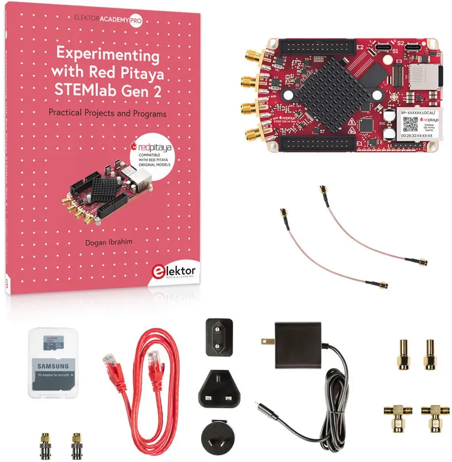 Red Pitaya STEMlab 125-14 PRO Gen 2 Starter Kit (inkl. Buch)