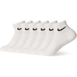 Nike Everyday Cushioned Knöchelsocken 6er Pack weiß/schwarz 34-38