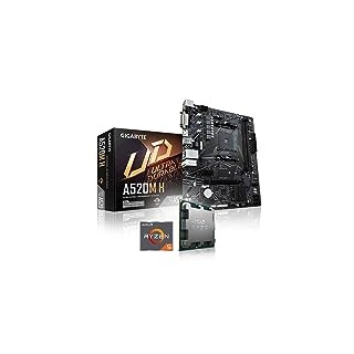 Memory PC Aufrüst-Kit Bundle Ryzen 5 5500 6X 3.6 GHz Prozessor, GIGABYTE A520M H Mainboard (Komplett fertig zusammengebaut inkl. Bios Update und Funktionskontrolle)