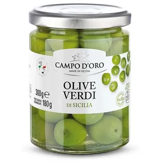 Olive Verdi  Grüne Oliven aus Sizilien, Campo d'Oro, Sizilien