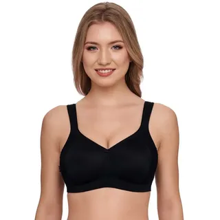 Minimizer-BH »London«, vorgeformte Cups, Spitze, blickdicht, elastisch schwarz