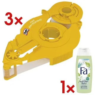 Pritt 3x Nachfüllkassette »Refill non-permanent« inkl. Duschgel »Joghurt & Aloe Vera«