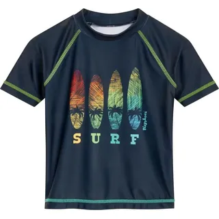 Playshoes Unisex Kinder Badeshirt Rash-Guard-Shirt, Kurzarm Surf, 86-92