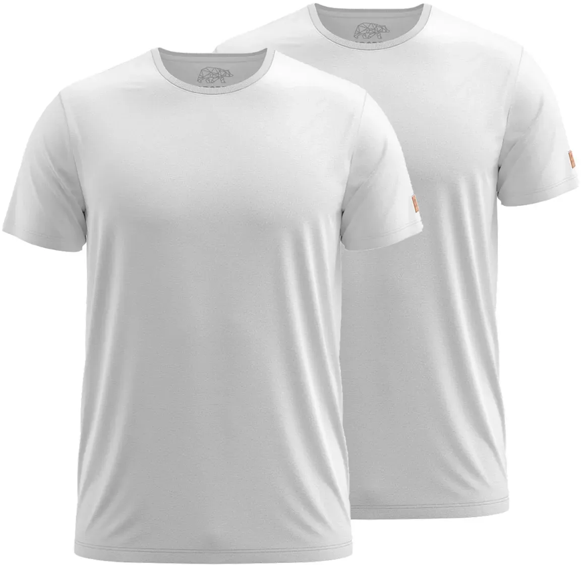 FORSBERG einfarbiges T-Shirt im Doppelpack