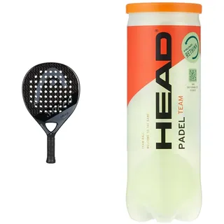 HEAD Evo Speed 2023 Padelschläger, schwarz & 3B HEAD Padel