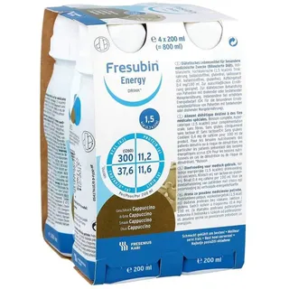 Fresenius Kabi Fresubin Energy Drink Cappuccino Trinkflasche, 4 x 200 ml, 1er Pack (1 x 2,75 kg)