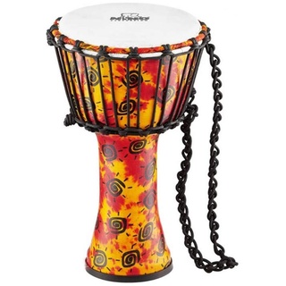 Nino Percussion Rope Tuned Djembe - Sehr großes Musikinstrument für Kinder ab 5 Jahren - Mit Ziegenfell - Kunststoff, Mehrfarbig (NINO-PDJ1-M-G)