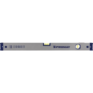 KAYSER Wasserwaage 200cm Alu.silber Spiegellibelle max.±0,5 mm/m PROMAT