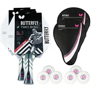 Butterfly® Timo Boll Vision 3000 Tischtennisschläger | Tischtennis Racket Bat TT Profi Wettkampfschläger für technisch fortgeschrittene Spieler | ITTF zertifizierter Wakaba Belag | Griffform konkav