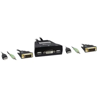 Inter-Tech KVM-LS-21DA DVI / USB- / Audio