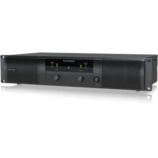 Behringer NX1000 Ultraleichter 1000-Watt-Class-D-Leistungsverstärker mit DSP-Steuerung und SmartSense-Lautsprecherimpedanzkompensation