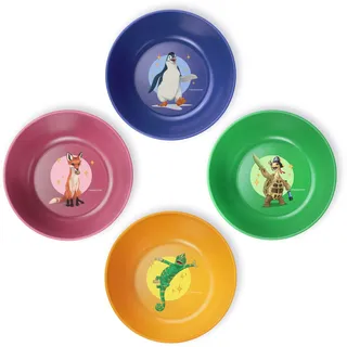 awave 4er-Set: Schalen Die Schule der Magischen Tiere Schüssel Set 4-tlg. in Bunt | 400 ml