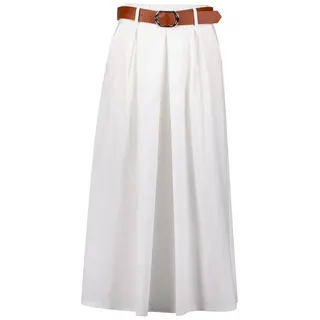 Zero Damen Maxirock mit Gürtel 34, Brilliant White - 34