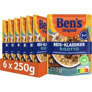 Ben's Original BEN'S ORIGINALTM Fertiggericht Risotto mit Hühnchen & Pilze 6 x 250g