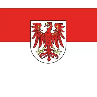 Flagge  (Brandenburg, 30 x 20 cm, Spunpolyester)