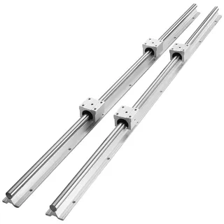 Vevor Linearführung 2 Stk. SBR16-800 mm Kohlenstoffstahl Aluminium Führungsschiene mit 4 Stk.SBR16UU-Gleitblöcke Linearlager Lagerblock CNC Teile für 3D Drucker Fräs-/Drehmaschine
