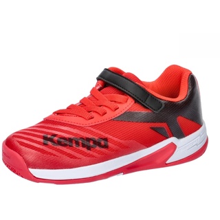 Kempa Wing 2.0 Junior Handballschuhe, Sportschuhe, Turnschuhe, Schwarz Rot,