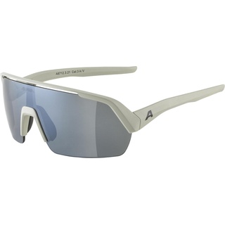 Alpina TURBO HR - Wasserabweisende und Beschlagfreie Sport- & Fahrradbrille Mit 100% UV-Schutz Für Erwachsene, cool-grey matt, One Size