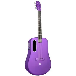 Lava Music Gitarre ME 4 38 Zoll Lila mit Ladestation (Akustik Gitarre, HPL, Carbon, Aluminium, Super AirSonic), Gitarre, Violett